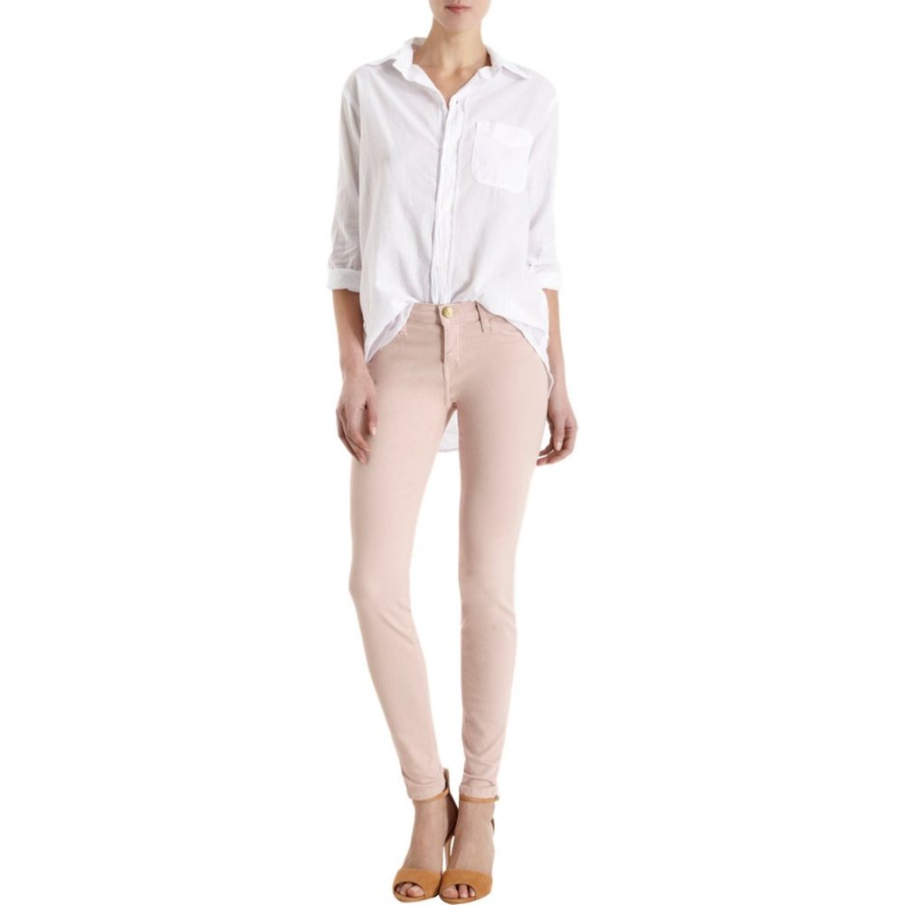 Current Elliott The Ankle Skinny Rose Smoke Jeans